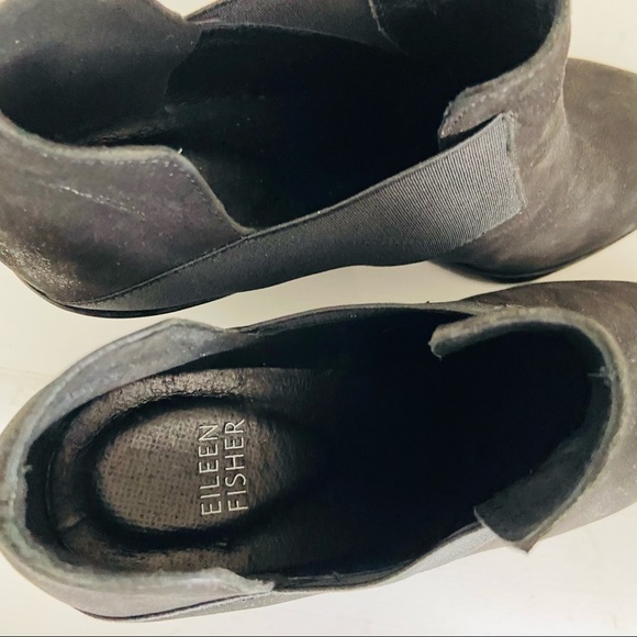 Eileen Fisher Women Black Ankle Boots US 7.5 - Picture 6 of 10